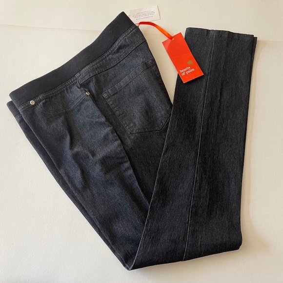 NWT - HEARTS OF PALM  pull on pants - full length - Picture 1 of 14